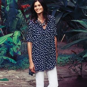 11-1-Thylo Anthropologie Polka Dot Swing Tunic